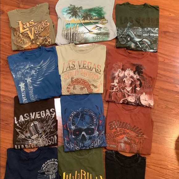 Harley-Davidson Tops - HARLEY DAVIDSON LOT OF 12 CROP TOPS SIZE L